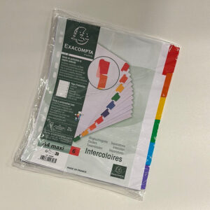 20 sets Tussenbladen – tabbladen