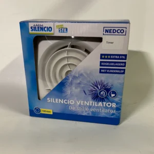 Nedco Ventilator badkamer Silencio 100TH