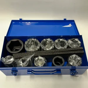 Slagdoppenset 10 delig Stahlkaiser 22-50mm in metalen koffer