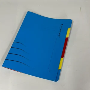 Sorteermap Secolor sixtab 6 tabbladen 270gr blauw
