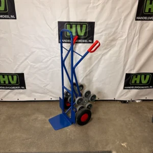 Stalen steekwagen voor trappen 5 sterwielen 200 kg – Variofit