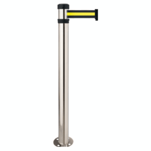 Aluminium poot met band van 2 m voor bevestiging op de vloer – 2 stuks