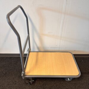 Wagen met neerklapbare duwbeugel – Draagvermogen 250 kg – Manutan Expert