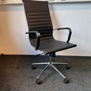 Bureaudraaistoel met kunstleren bekleding