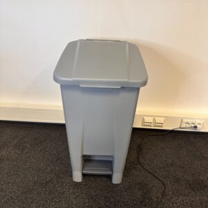 Mobiel afvalbak met pedaal gerecycled kunststof Mobily green Rossignol