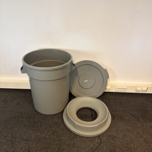 Vuilnisbak 120L Barella Rossignol met deksel met trechter