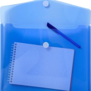 Exacompta 5 Envelop Tassen Pp Met Klittenband Sluiting A4 Blauw