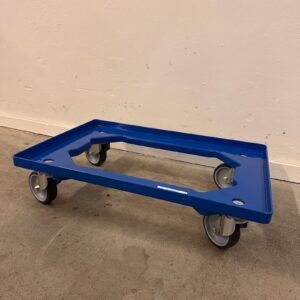 Rolplateau met 4 zwenkwielen zonder rem