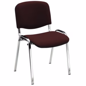 Stoel Fancy – Chroom en stof – Manutan Expert – set van 4