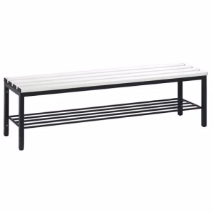 Garderobebank pvc – met schoenenrek – CP