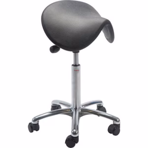 Zit- en stastoel van polyurethaan Dalton zadel Alu50 – Global Professional Seating